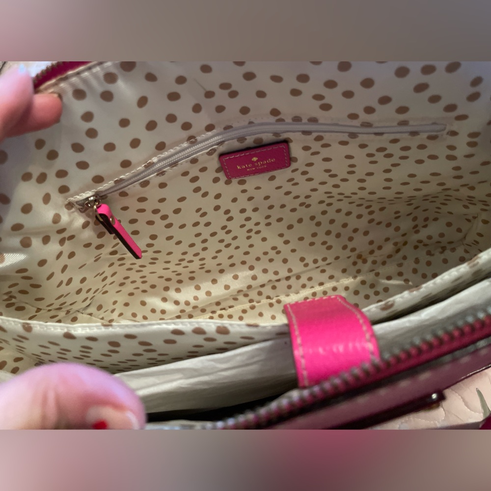 Kate Spade Pink Leather Laptop Satchel Bag and Dust Bag NWT - Picture 11 of 13